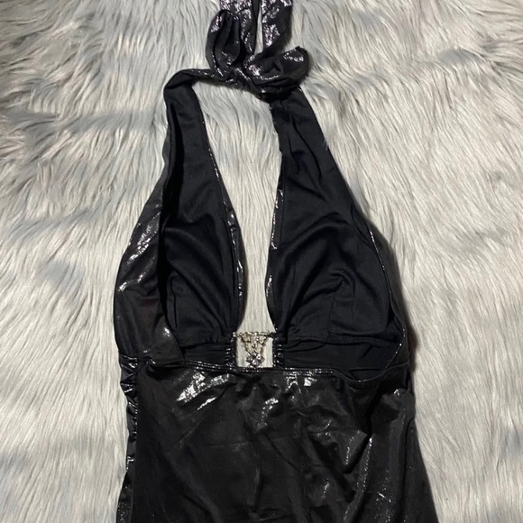 Y2K sparkly metallic halter top - Picture 2 of 4